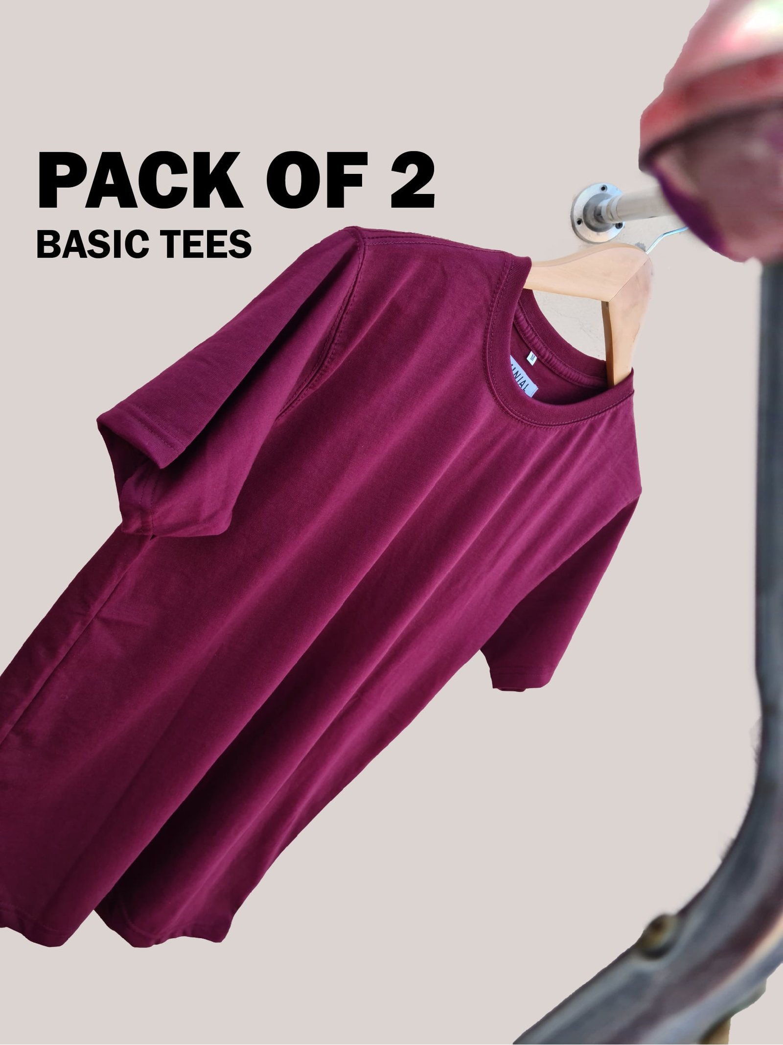 UNISEX BASIC TEE (Pack of 2) - MINIAL