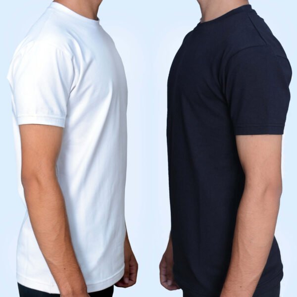 basic plain black and white tshirts
